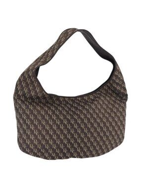 Authentic BOTTEGA VENETA Hobo Shoulder Bag Canvas Brown